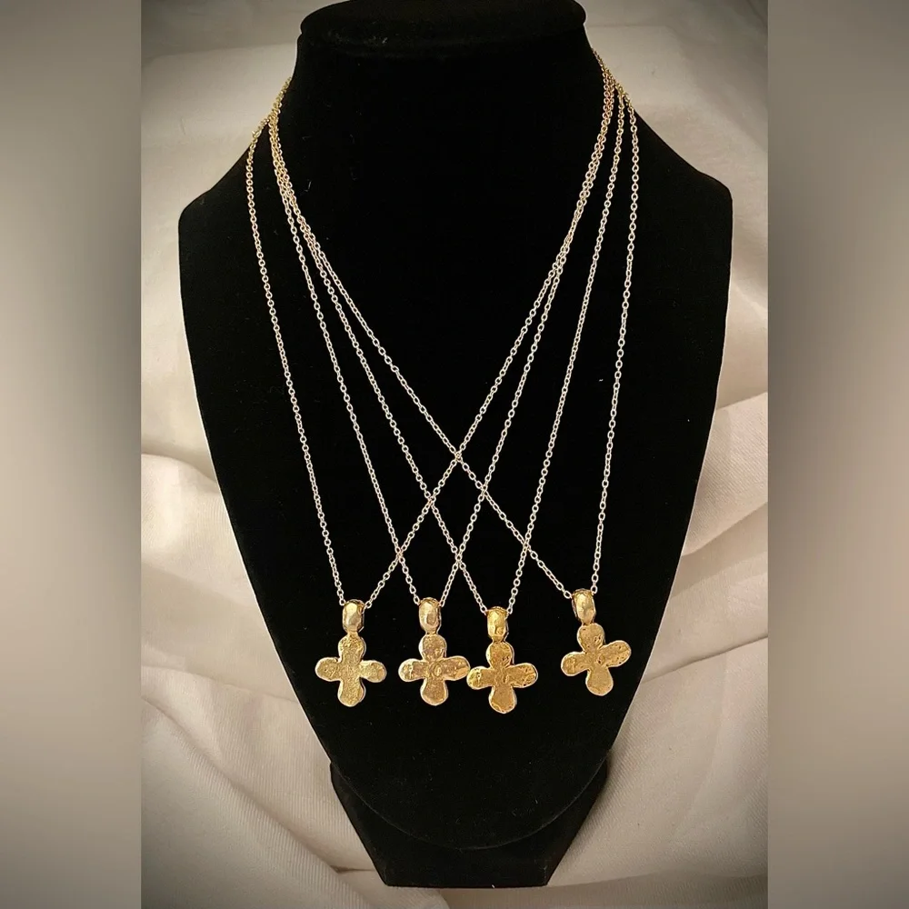 Gold Cross Necklace - Picture 3 of 6